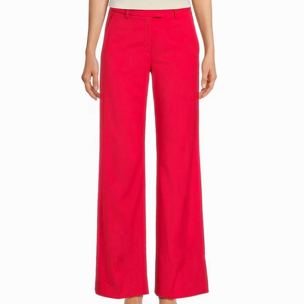 Alex Marie Straight Leg Mid-Rise Pants